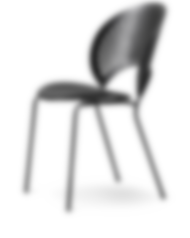 Trinidad Chair - Leather 301 Omni / Ash black lacquered / Black frame