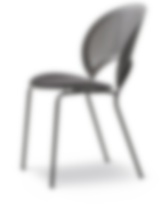 Trinidad Chair - Leather Harald 192 / Ash black lacquered / Black frame