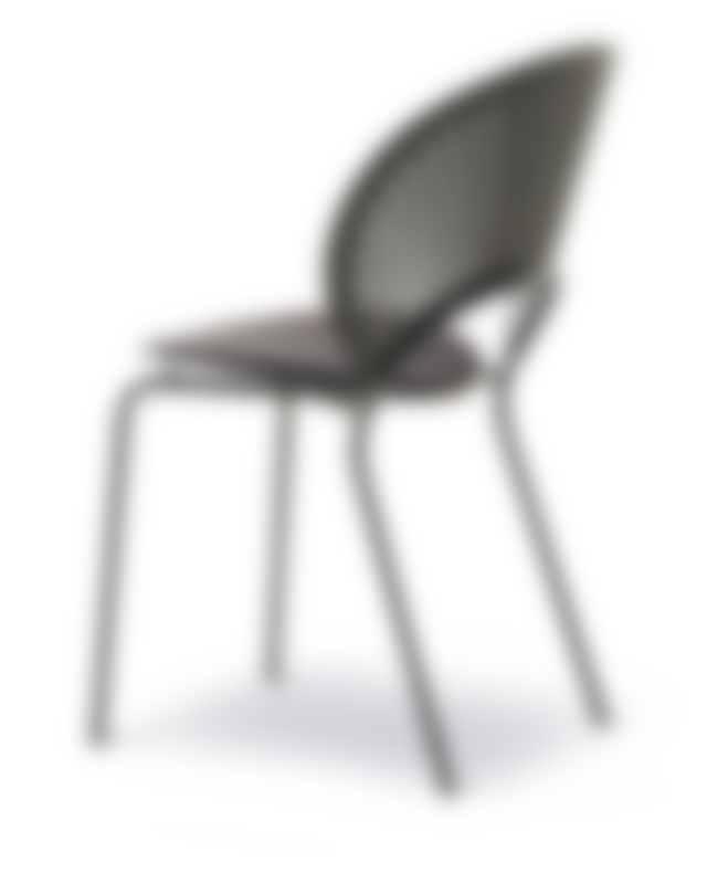 Trinidad Chair - Leather Harald 192 / Ash black lacquered / Black frame