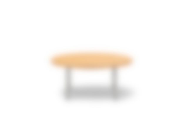 Wegner Ox Table - Oak oil / Brushed steel