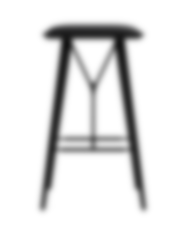 Space Copenhagen - Spine Wood Base Stool