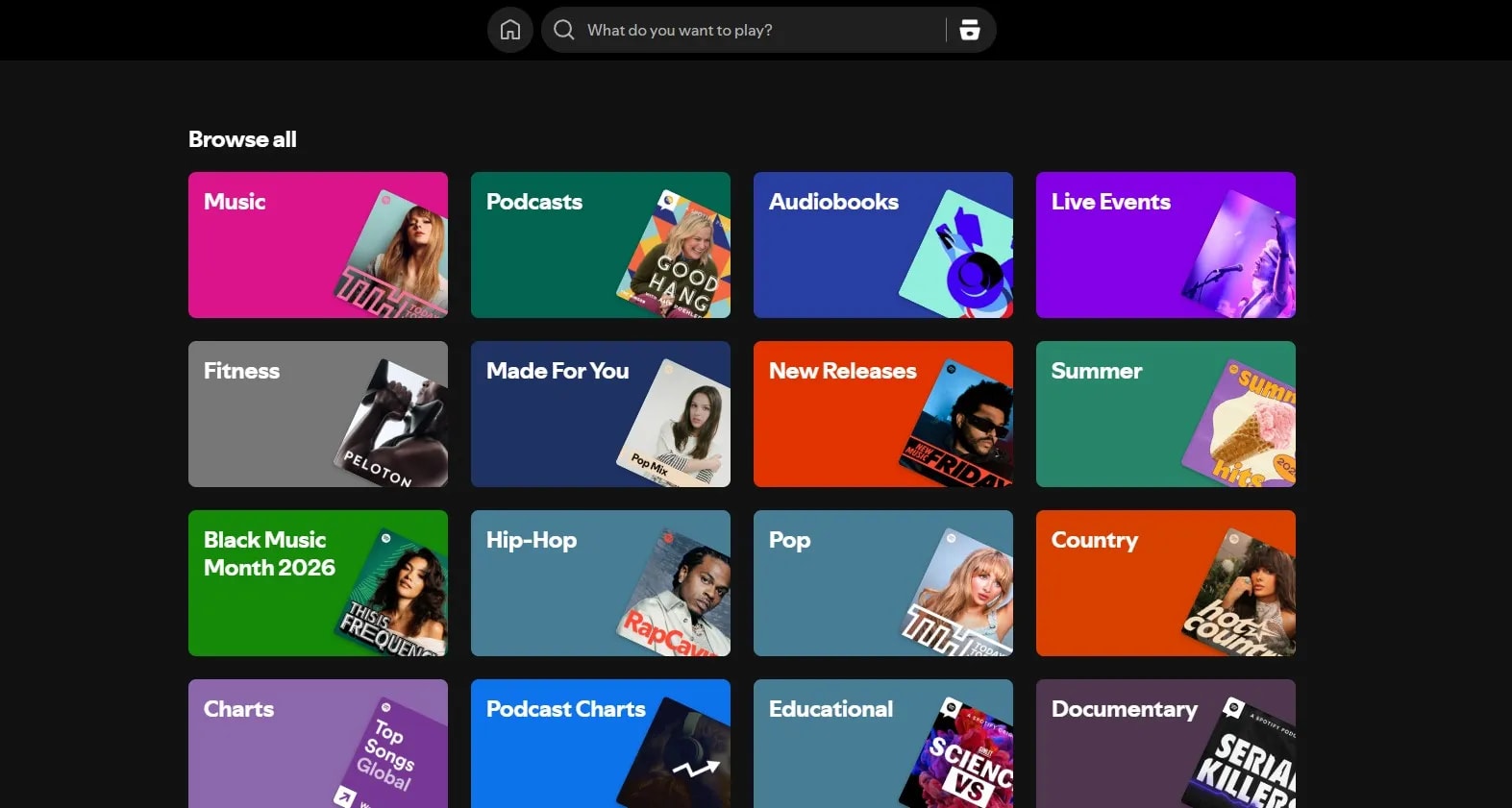 Browse feature.