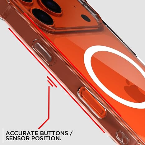 Magnetic Back Cover for iPhone 17 Pro Max | Shockproof Transparent Case | Anti-Yellowing Clear Back | Built-in Magnetic Ring for Wireless Charging | Slim Design view 4