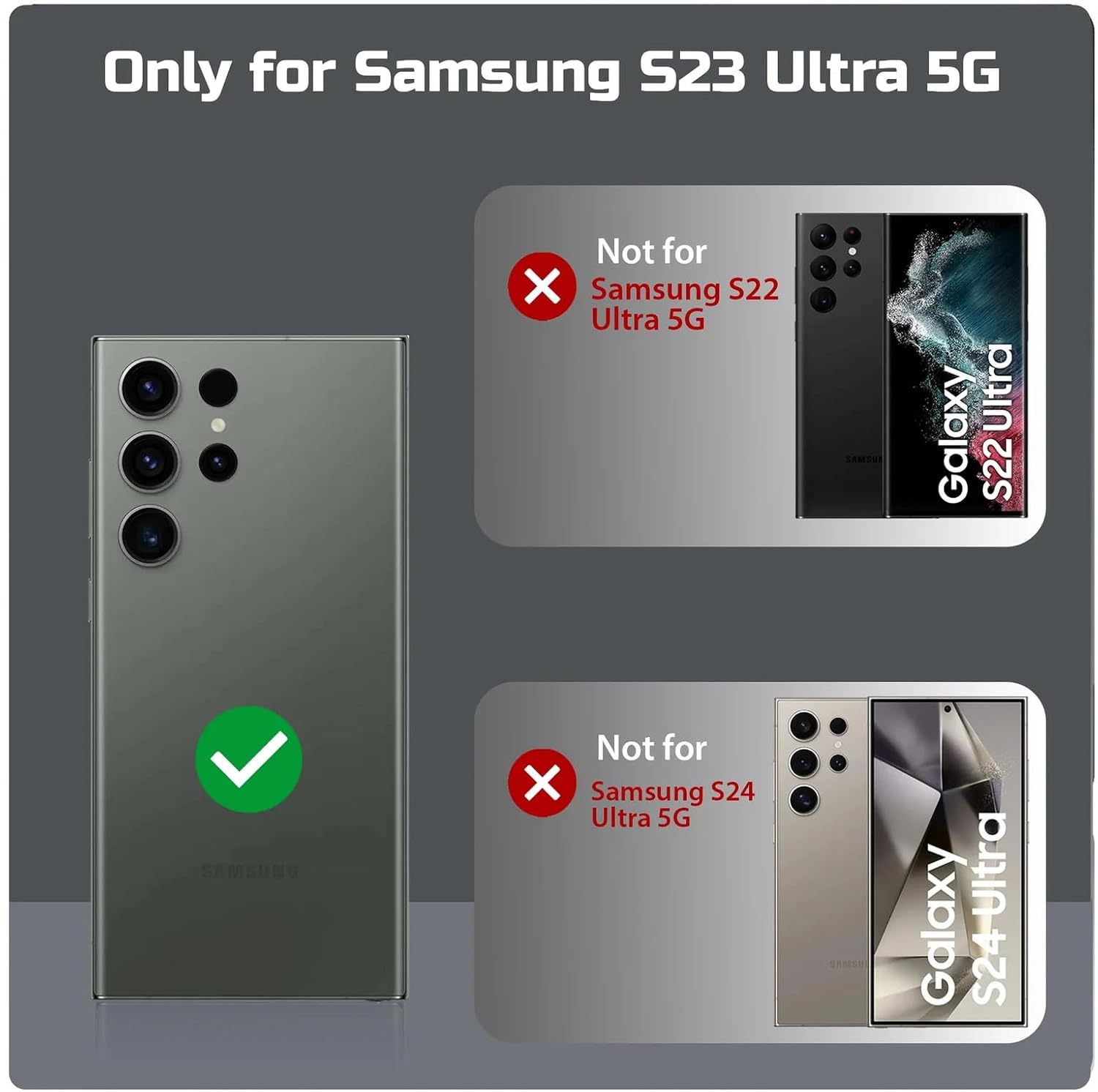 TrendyShield Samsung Galaxy S23 Ultra Back Cover | Transparent Shockproof Case | 360° Bumper Protection | Raised Camera Guard (Clear) view 4