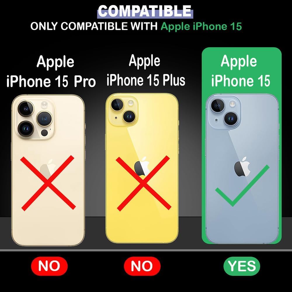 TrendyShield iPhone 15 Back Cover | Transparent Shockproof Case | 360° Bumper Protection | Raised Camera Guard (Clear) view 8