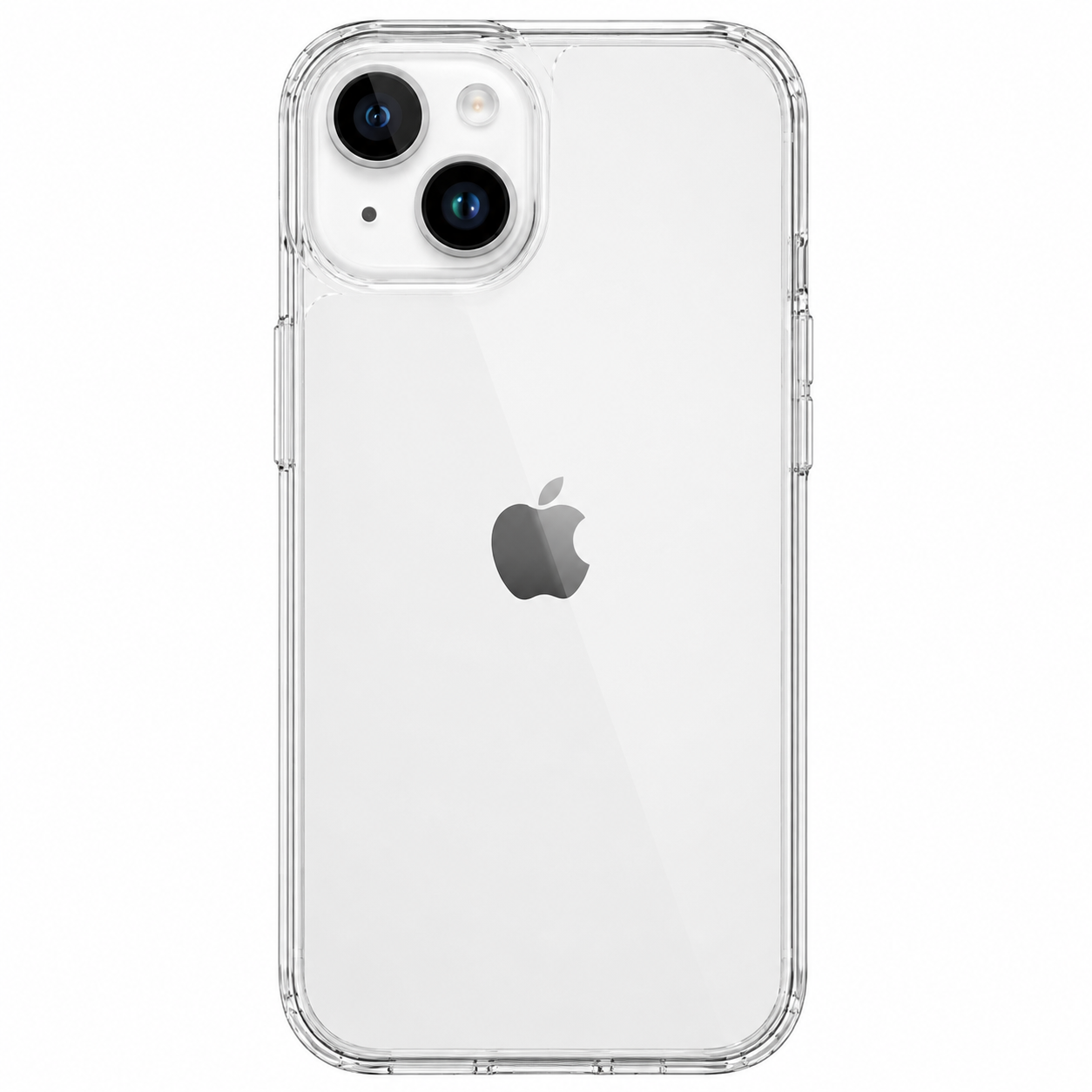TrendyShield iPhone 15 Back Cover | Transparent Shockproof Case | 360° Bumper Protection | Raised Camera Guard (Clear)