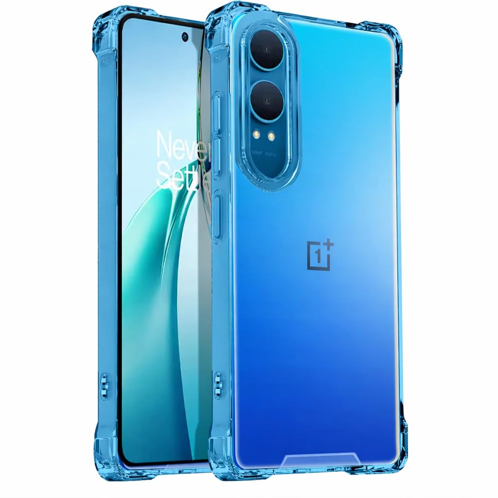 TrendyShield OnePlus Nord CE4 Lite Back Cover | Transparent Shockproof Case | 360° Bumper Protection | Raised Camera Guard (Clear) view 2