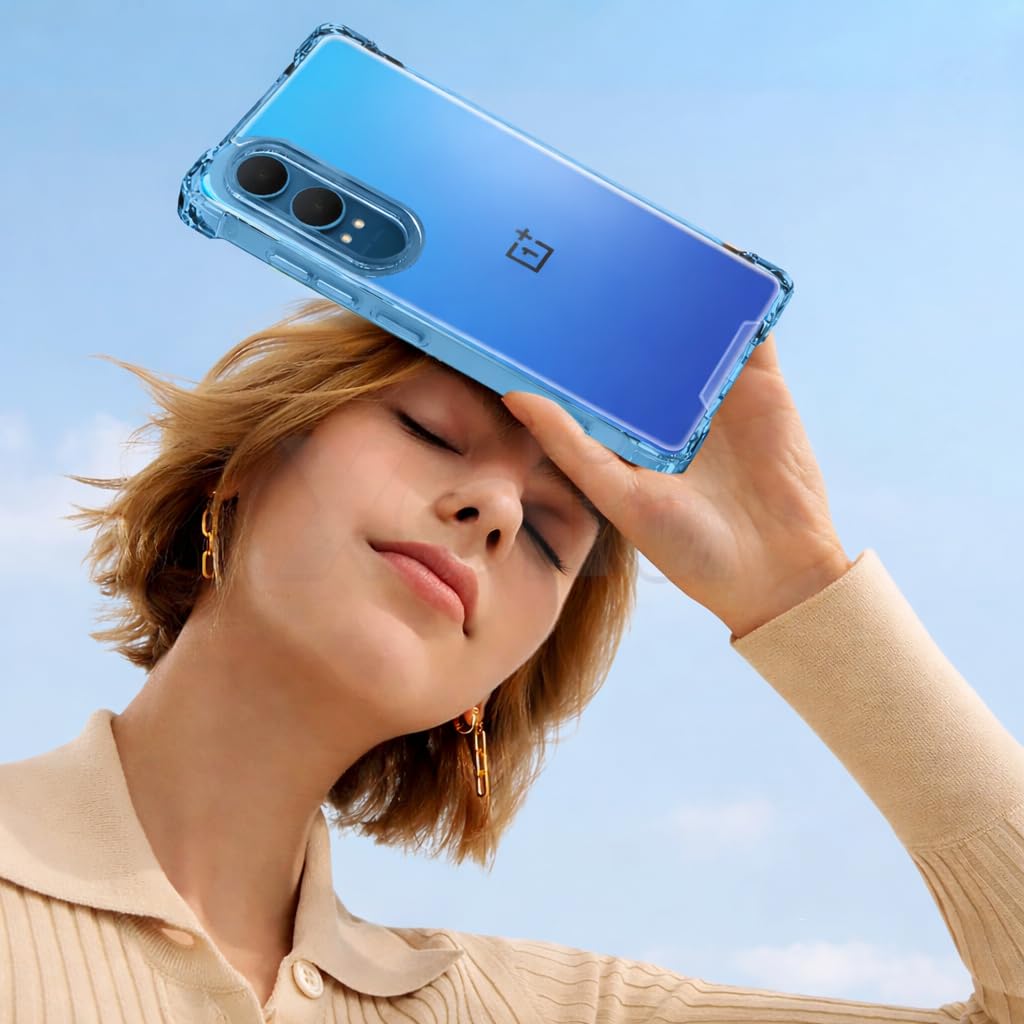 TrendyShield OnePlus Nord CE4 Lite Back Cover | Transparent Shockproof Case | 360° Bumper Protection | Raised Camera Guard (Clear) view 6