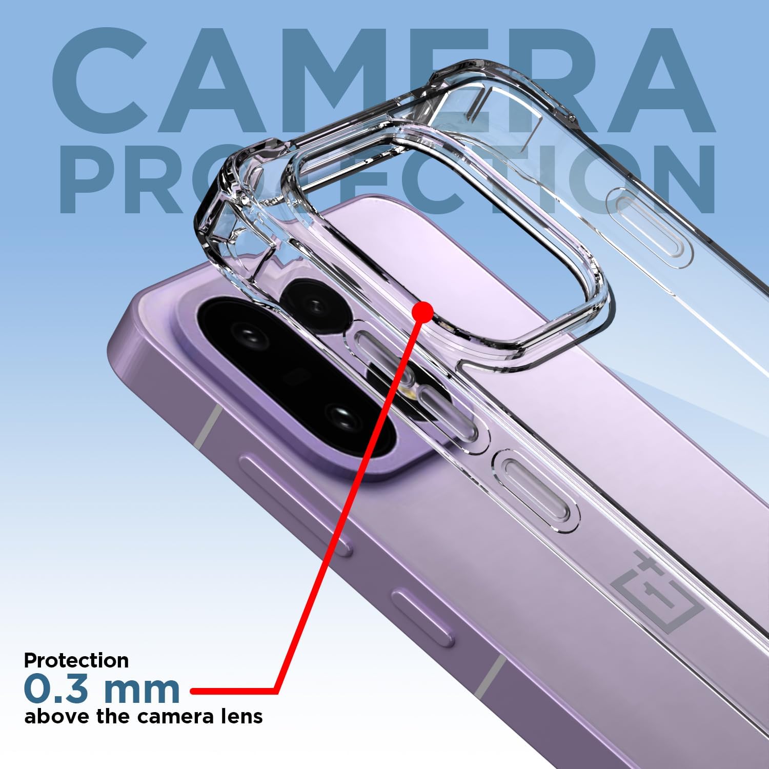 TrendyShield OnePlus 15 5G Back Cover | Transparent Shockproof Case | 360° Bumper Protection | Raised Camera Guard (Clear) view 3