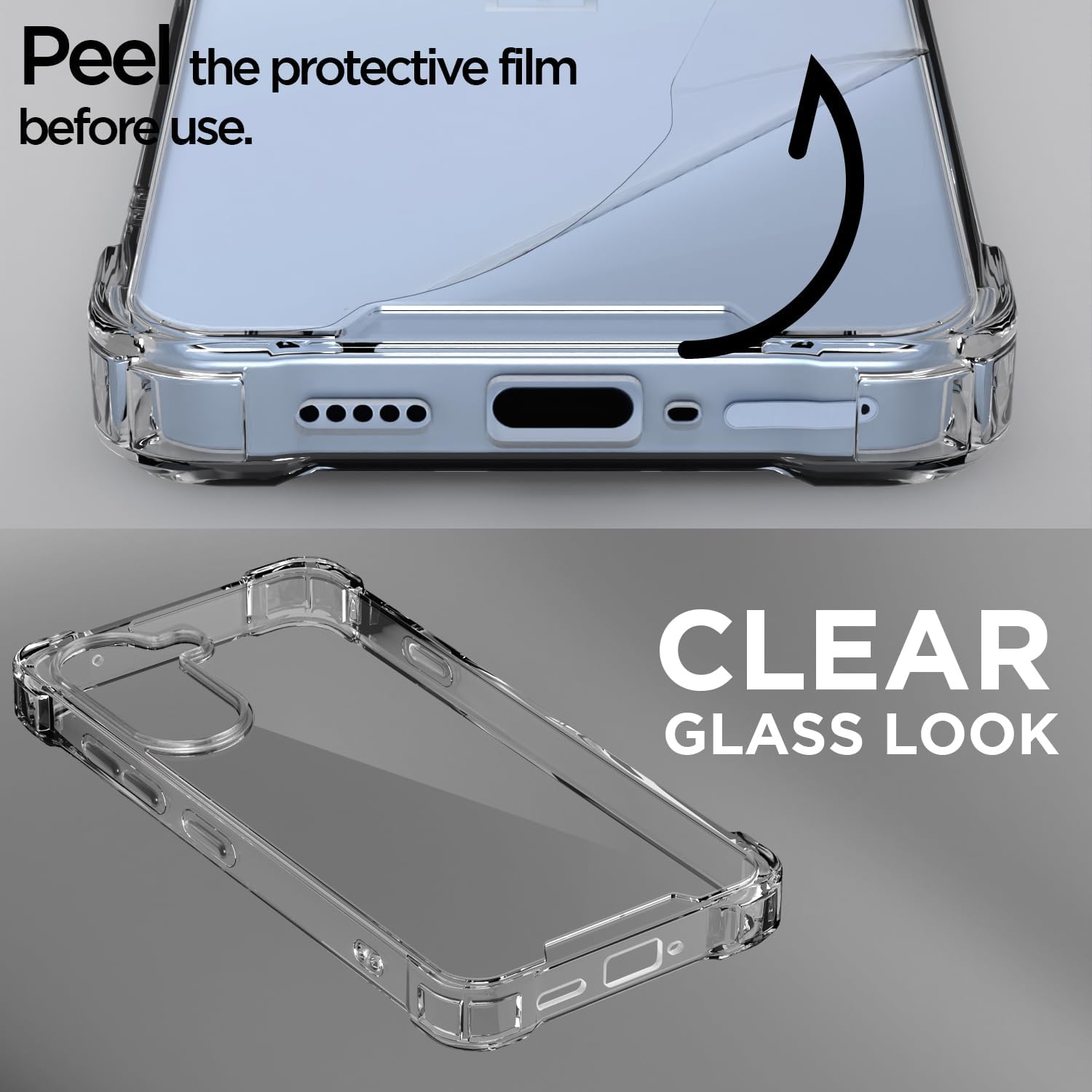 TrendyShield OnePlus Nord CE5 Back Cover | Transparent Shockproof Case | 360° Bumper Protection | Raised Camera Guard (Clear) view 4