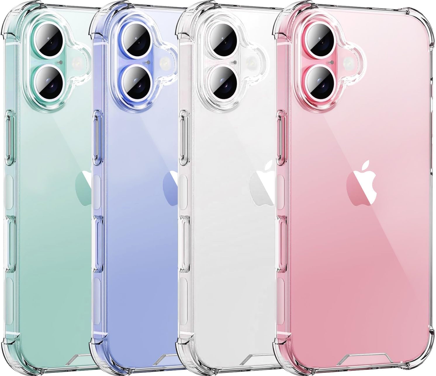 TrendyShield iPhone 16 Back Cover | Transparent Shockproof Case | 360° Bumper Protection | Raised Camera Guard (Clear) view 8