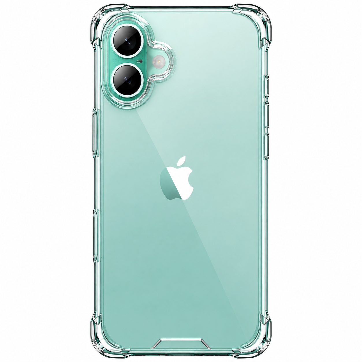 TrendyShield iPhone 16 Back Cover | Transparent Shockproof Case | 360° Bumper Protection | Raised Camera Guard (Clear) view 1