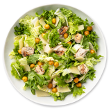 Top down image of the Chicken Caesar Salad