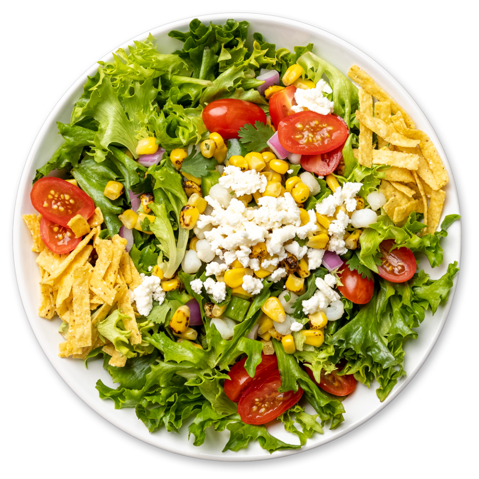 Top down image of Elote Salad