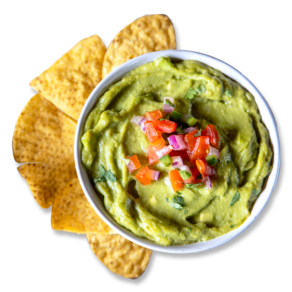 Top-down image of Chips & Guac