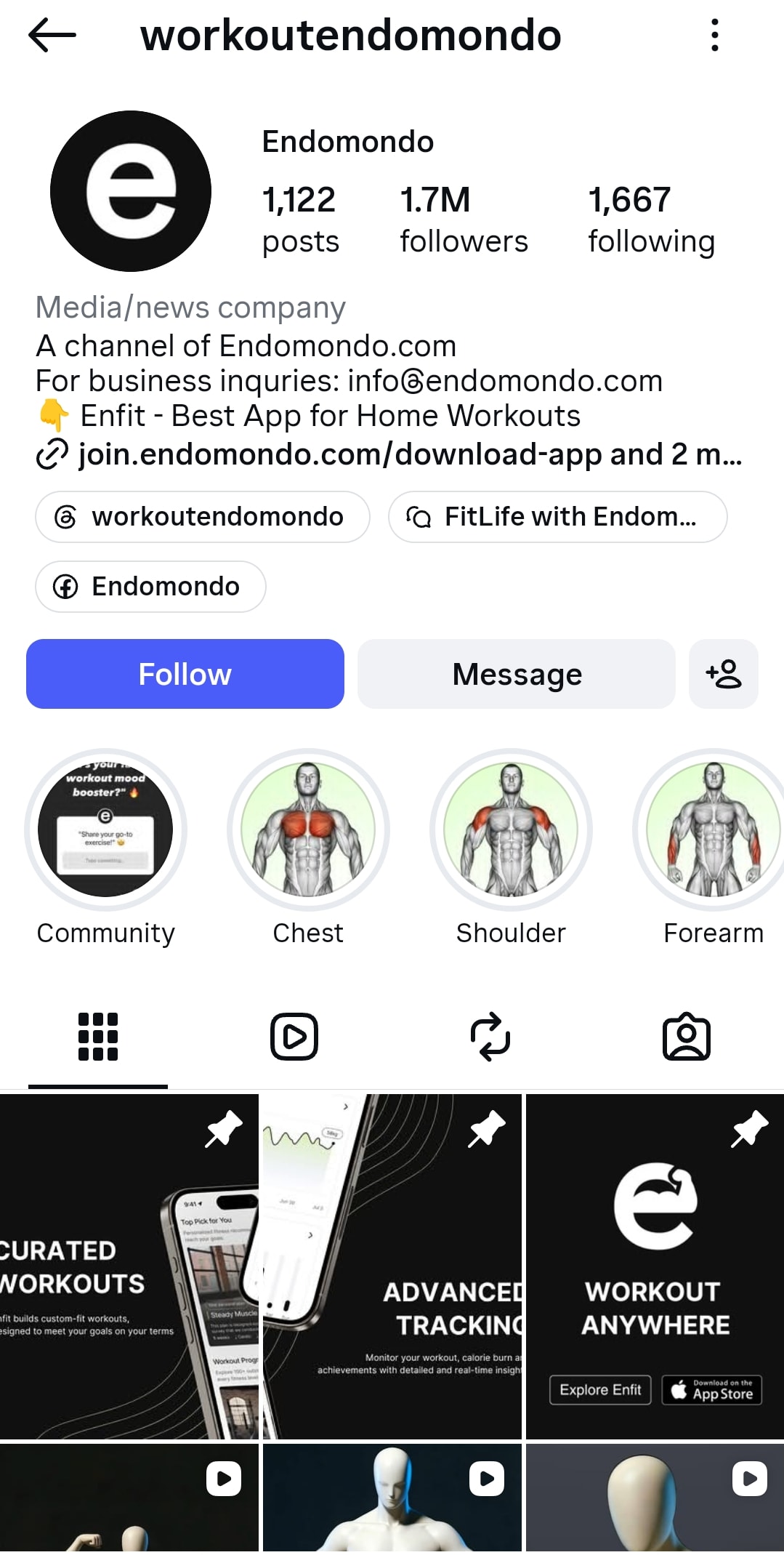 1200+ Animated Gym Workout Videos for Effective Training — Instagram growth screenshot 1