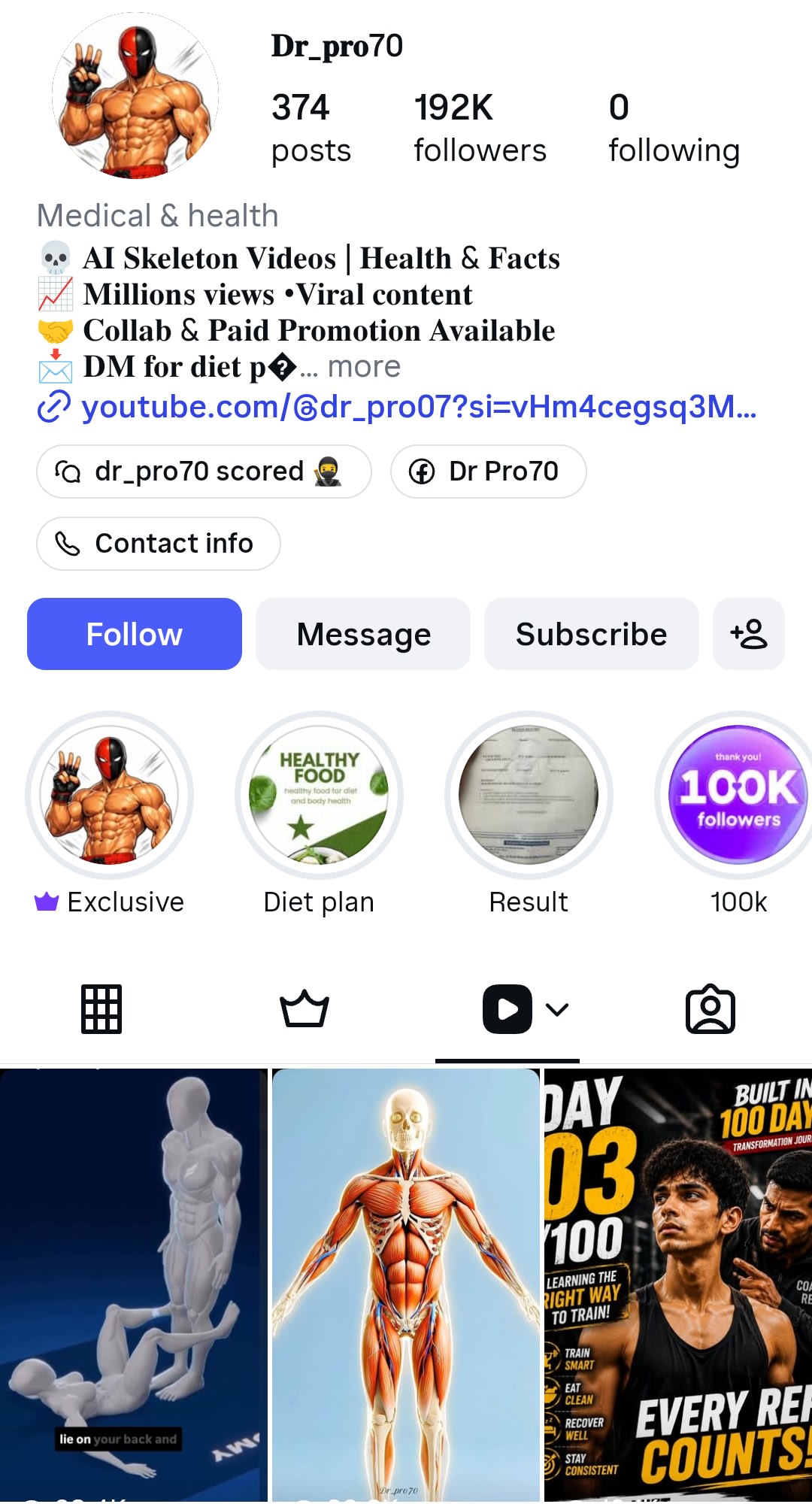 1200+ Animated Gym Workout Videos for Effective Training — Instagram growth screenshot 4