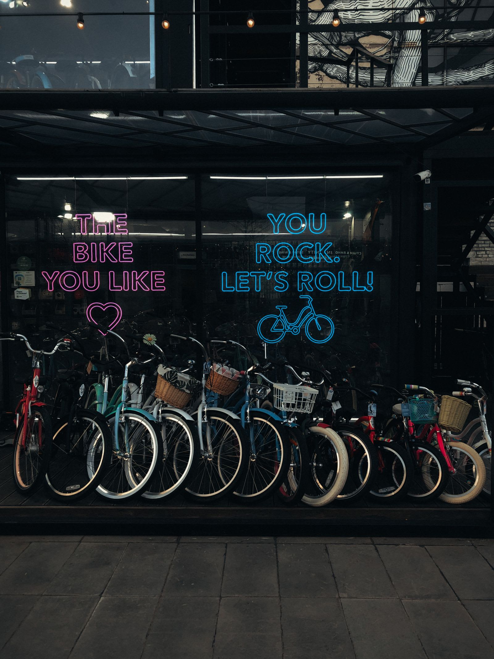 Bicicletas a la venta en el local