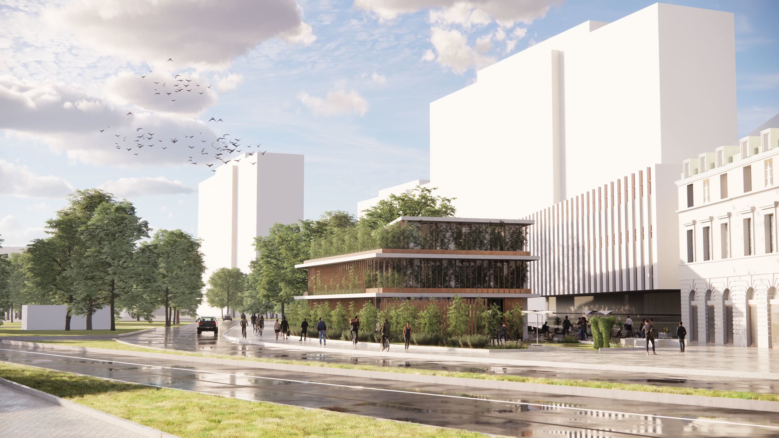 Zdjęcie projekty pawilon na placu bankowym