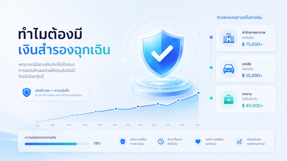 ทำไมต้องมีเงินสำรองฉุกเฉิน
