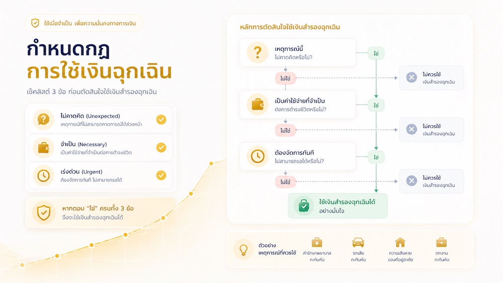 กำหนดกฎการใช้เงินฉุกเฉิน
