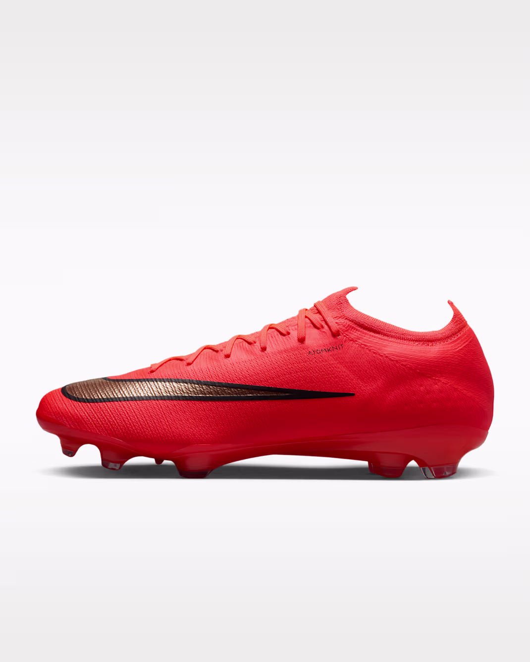 Mercurial Vapor — bold crimson upper, gold detailing