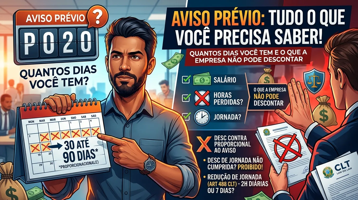 Rescisão e demissão — Aviso prévio: quantos dias você tem e o que a empresa não pode descontar