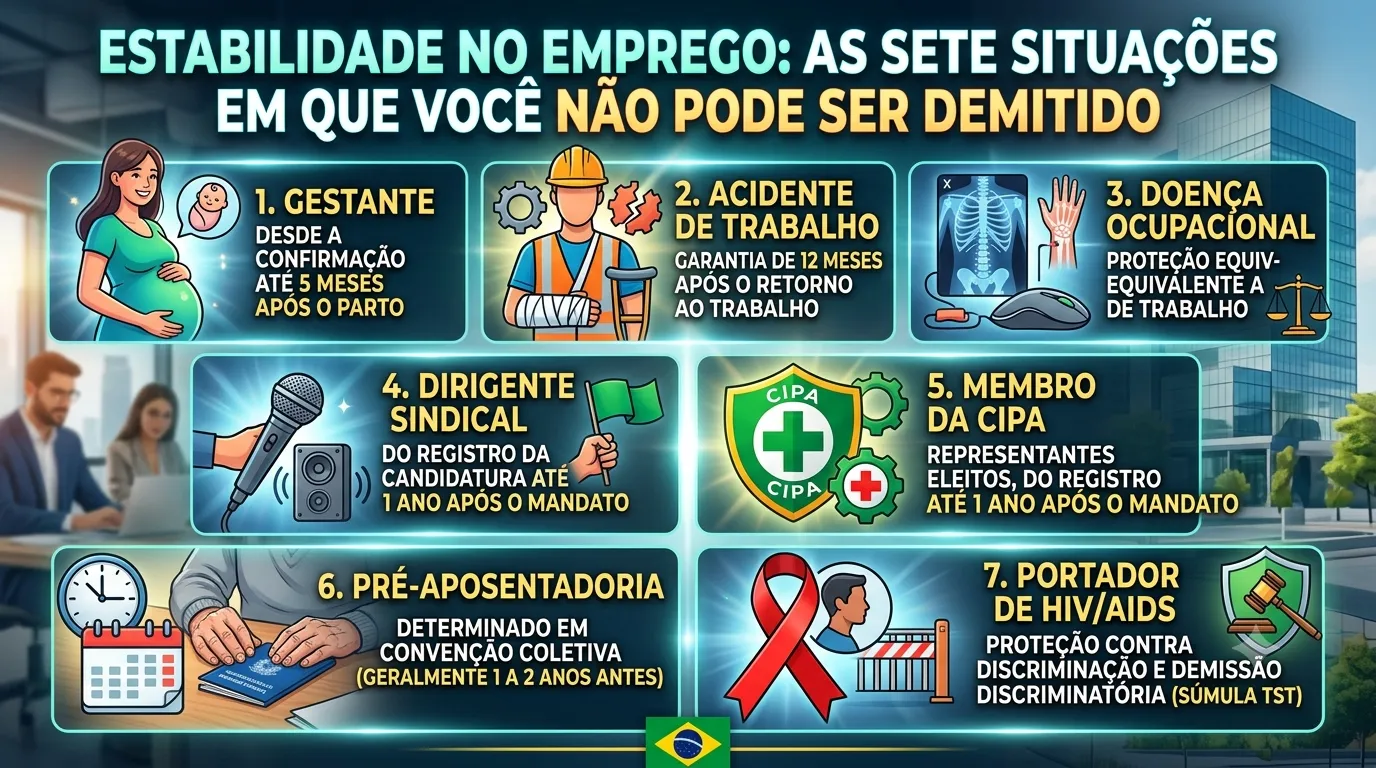 Rescisão e demissão — Estabilidade no emprego: as sete situações em que você não pode ser demitido