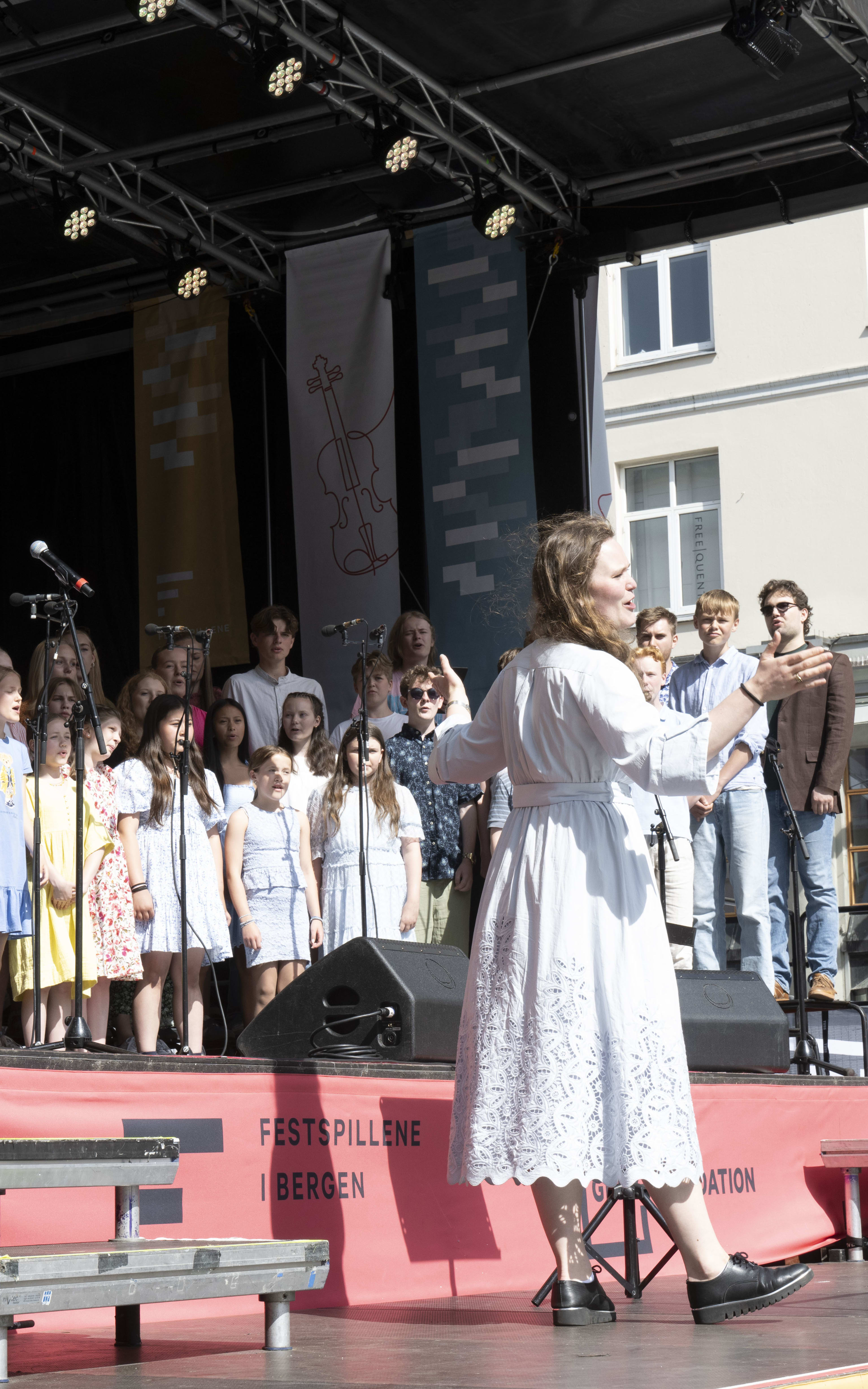 Bergen Barnekorfestivals avslutningskonsert. Foto: Thor Brødreskift