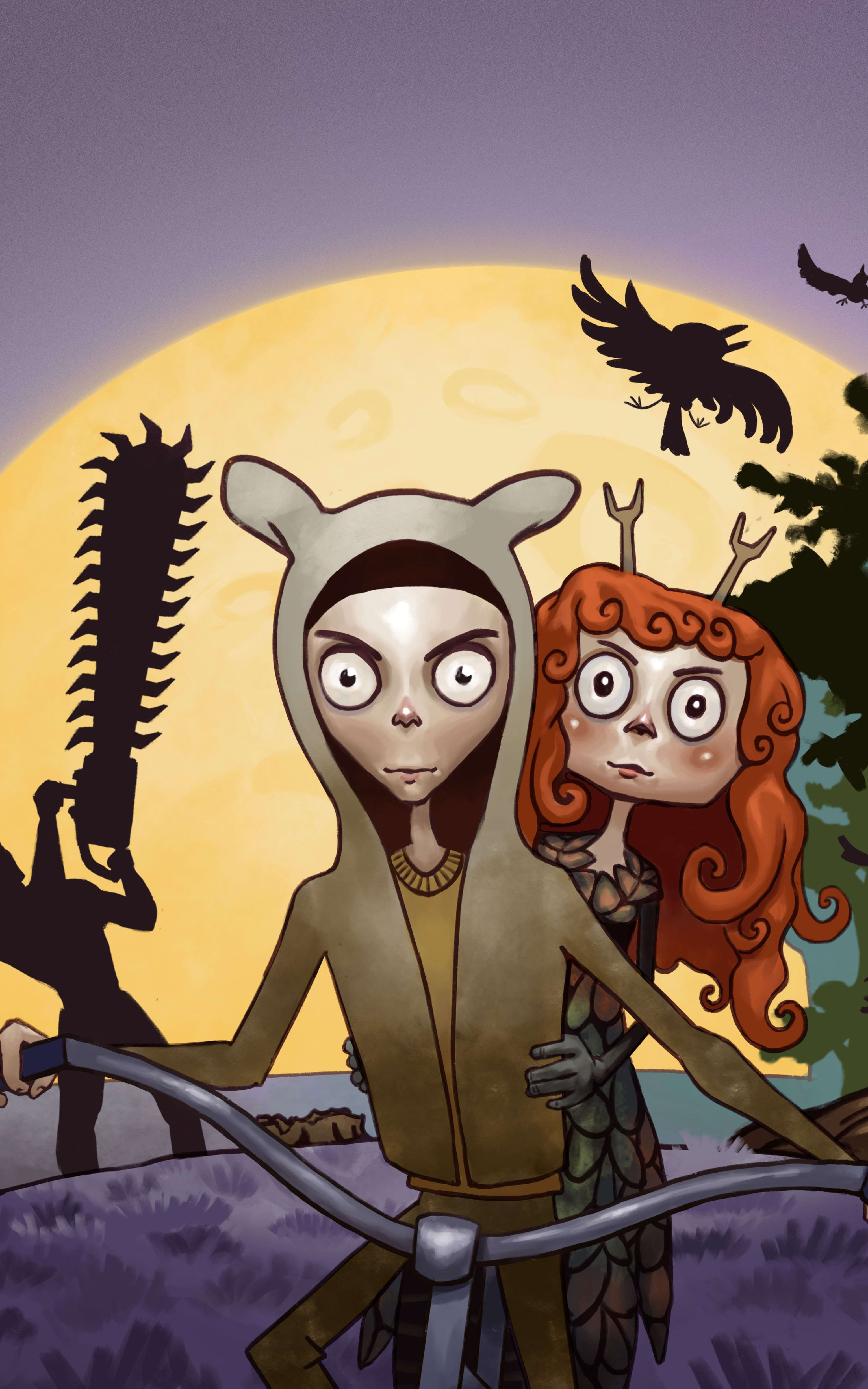 Nattfolket. Illustrasjon: Lukas Hauge Klemsdal