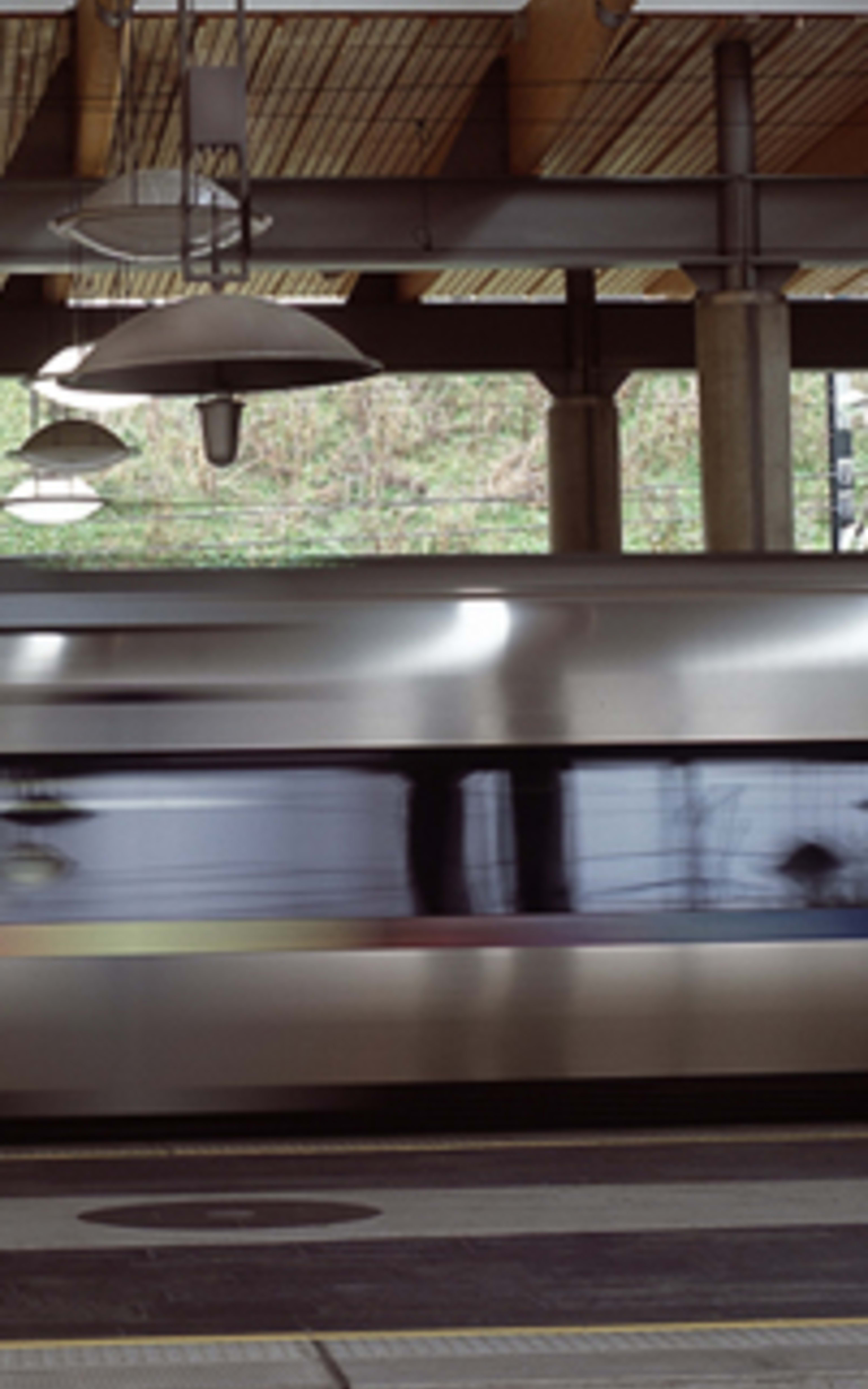 "Noen" By Anna Karin Rynander. Sound Shower At The Railway Station At Oslo Airport. Photo: Avinor / Knut Bry