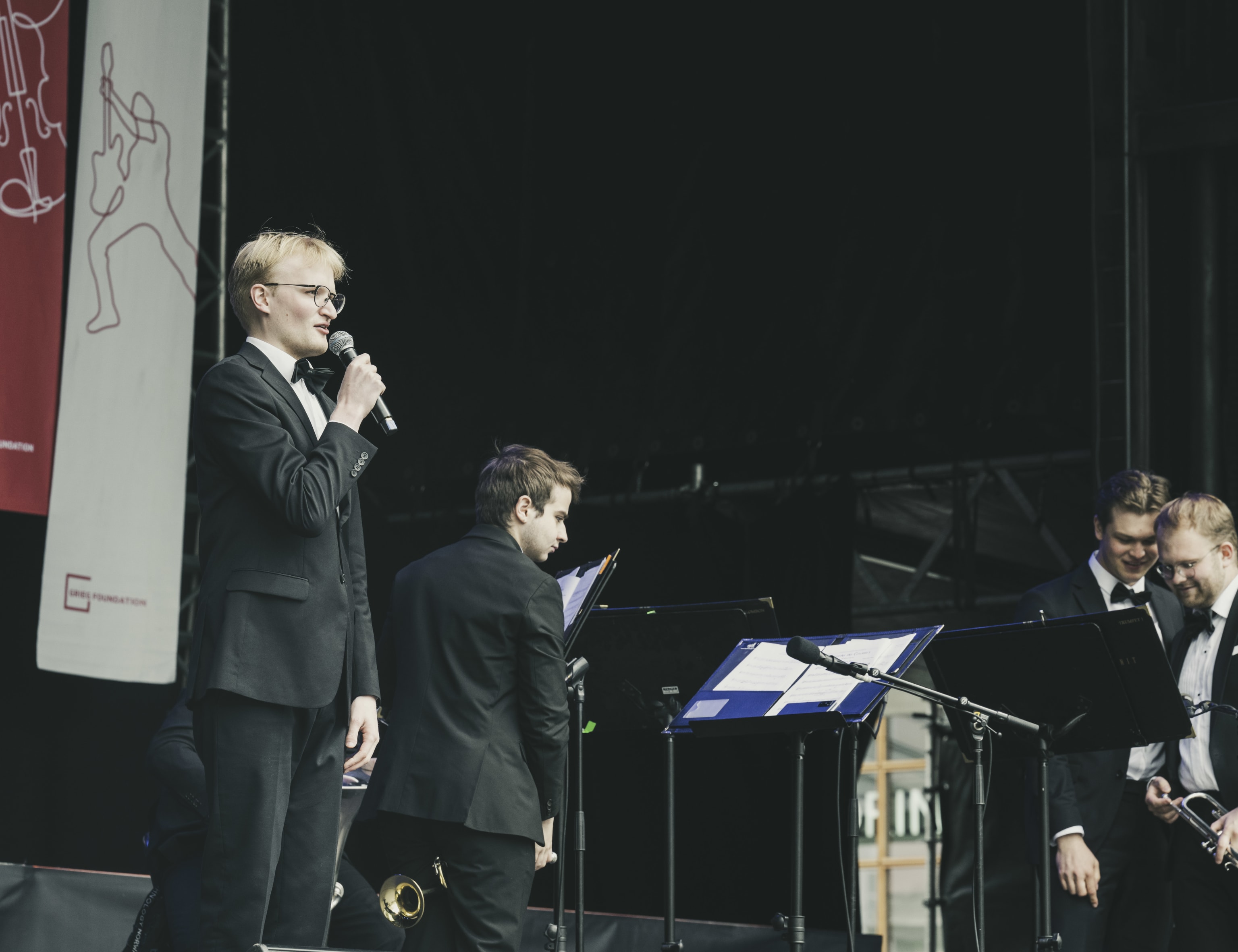BrassUnit på Festallmenningen. Foto: Thor Brødreskift