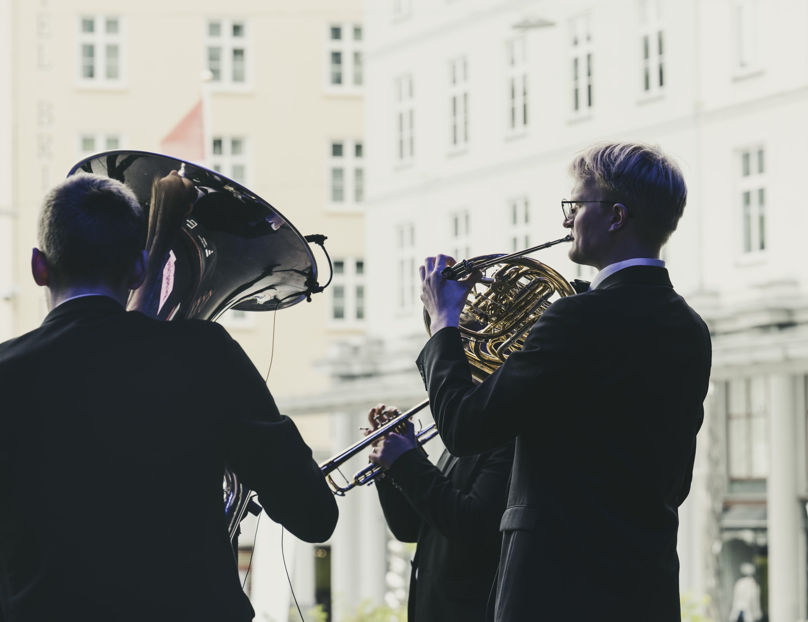 BrassUnit på Festallmenningen. Foto: Thor Brødreskift