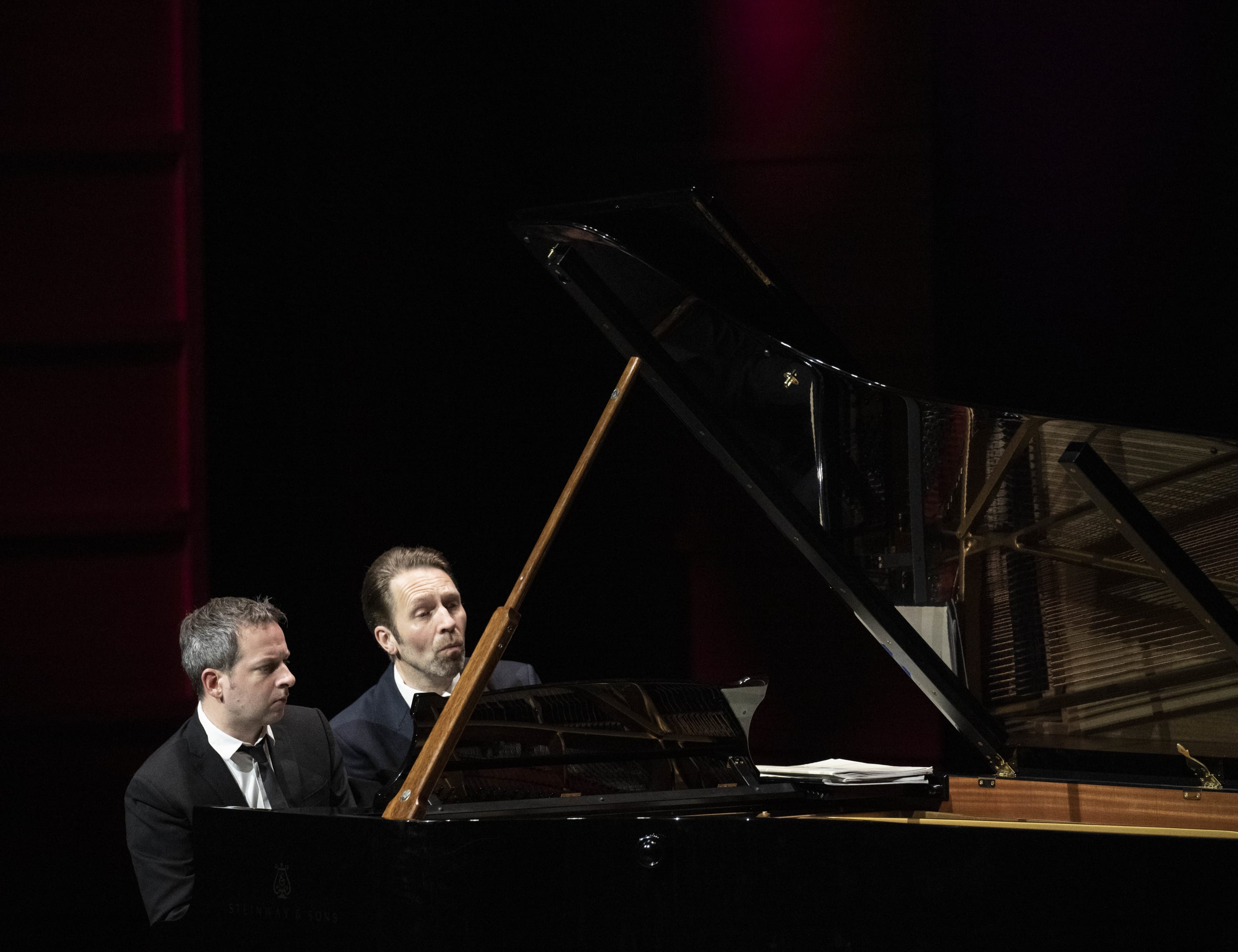 Leif Ove Andsnes & Bertrand Chamayou. Foto: Thor Brødreskift