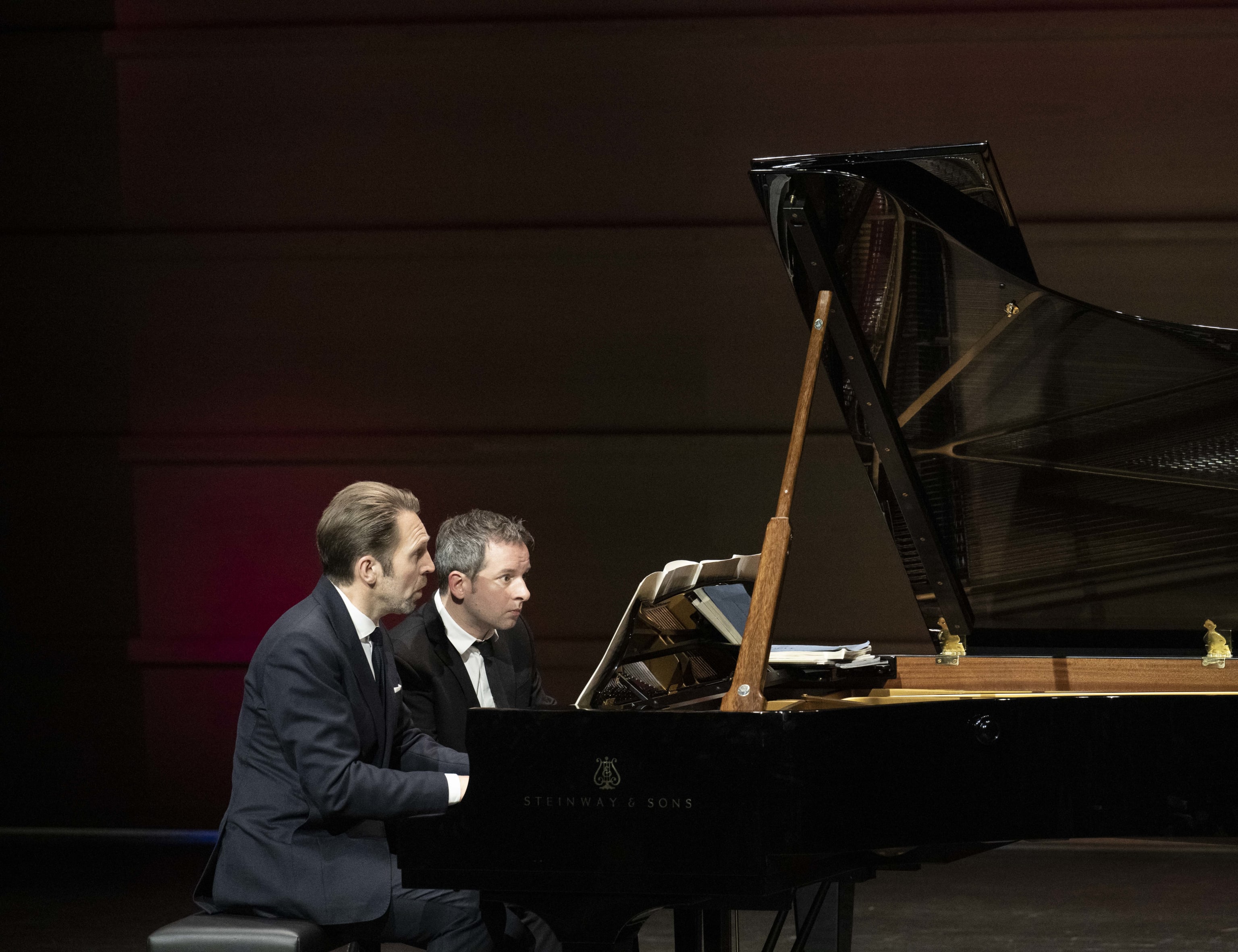Leif Ove Andsnes & Bertrand Chamayou. Foto: Thor Brødreskift