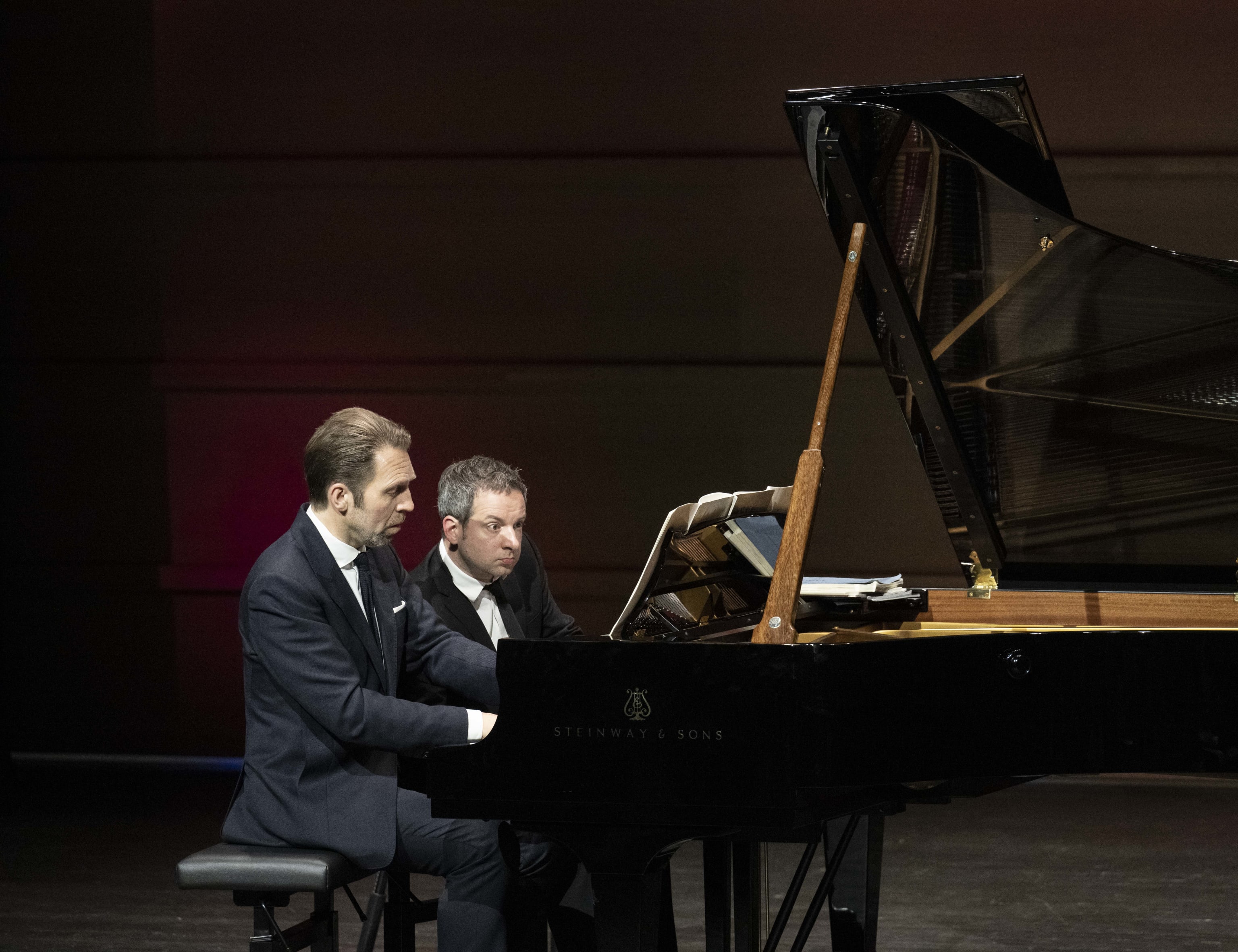 Leif Ove Andsnes & Bertrand Chamayou. Foto: Thor Brødreskift