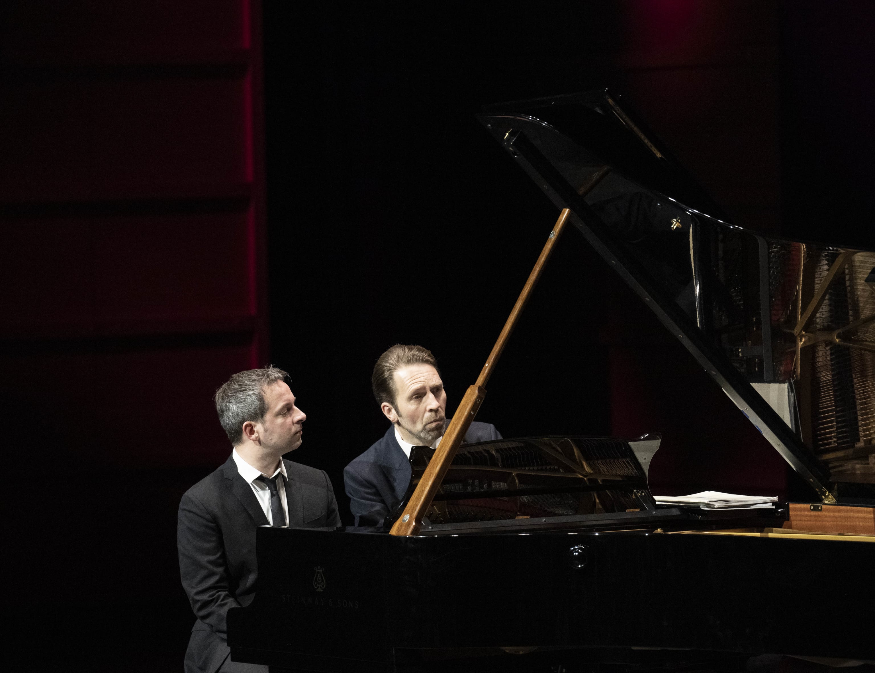 Leif Ove Andsnes & Bertrand Chamayou. Foto: Thor Brødreskift