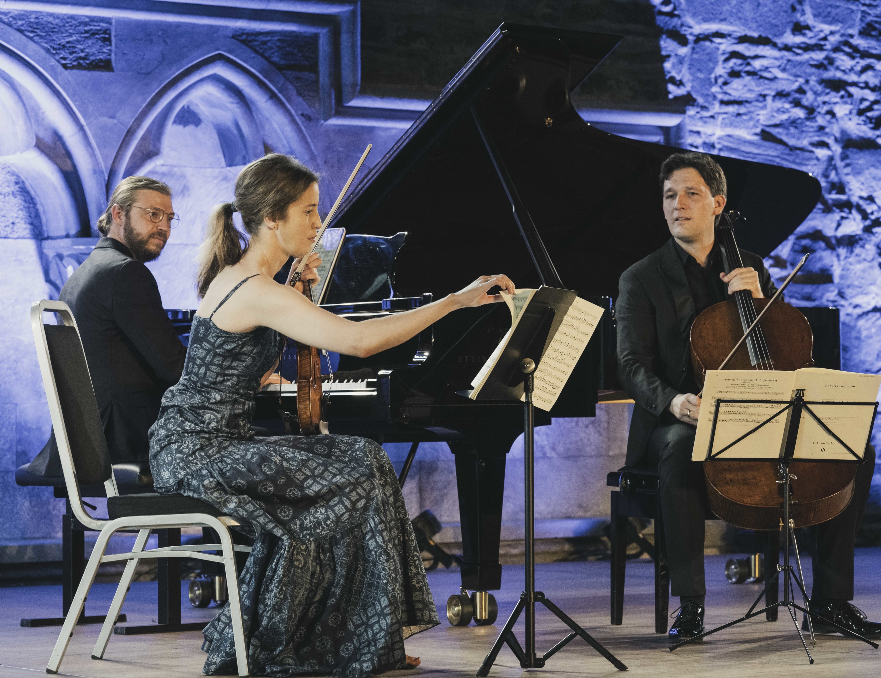 Vilde Frang m/Maximilian Hornung & Denis Kozhukhin. Foto: Thor Brødreskift