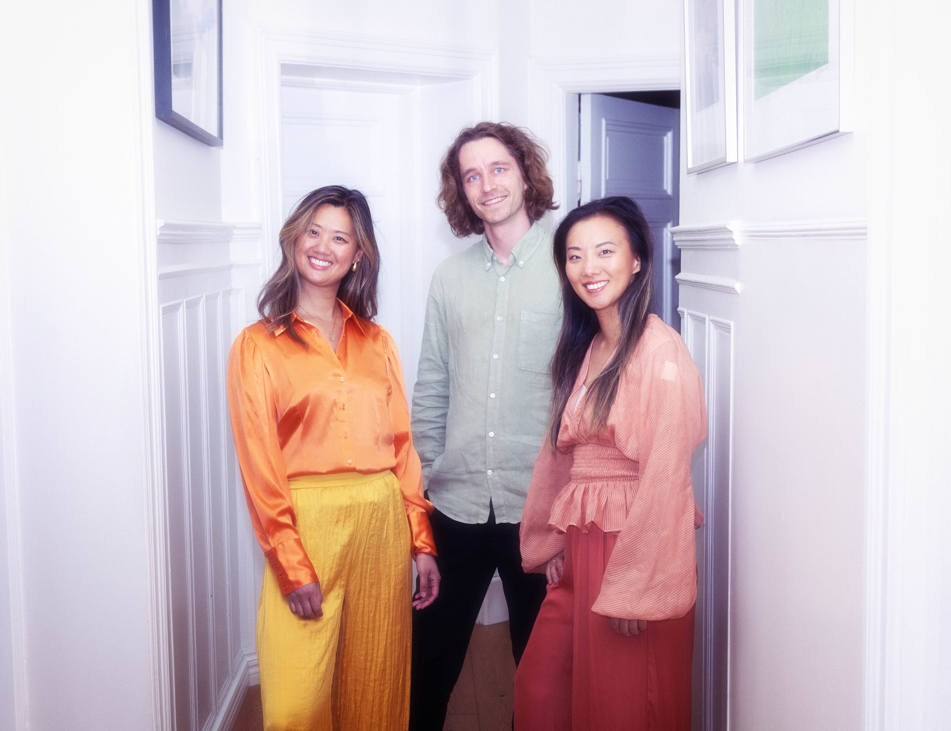 Catharina Chen, Ole Christian Haagenrud og Sara Chen. Foto: Adam Olsson