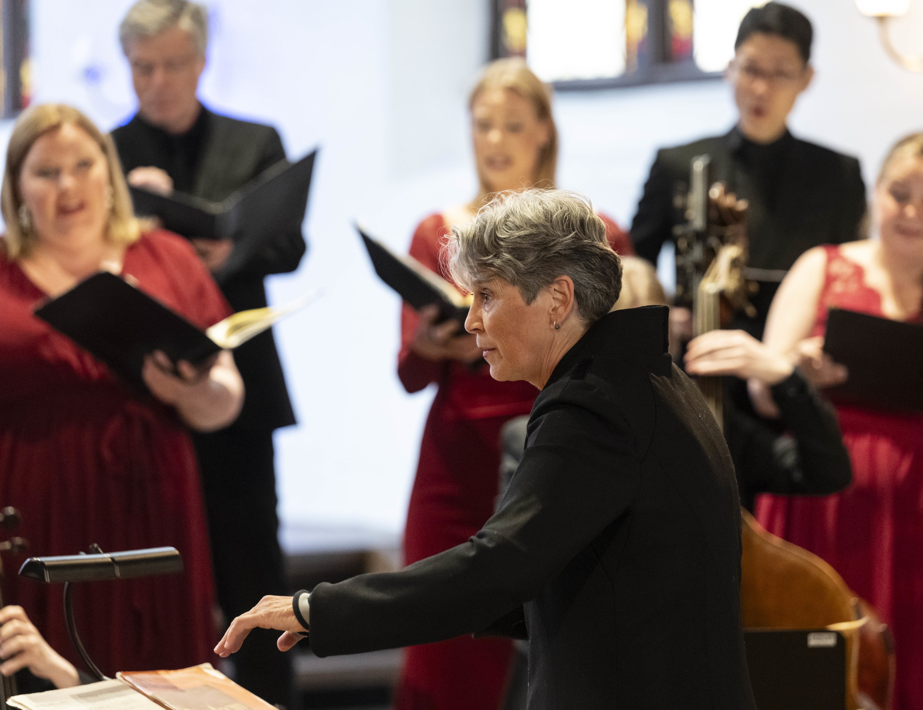 Det Norske Solistkor m/Grete Pedersen. Foto: Thor Brødreskift