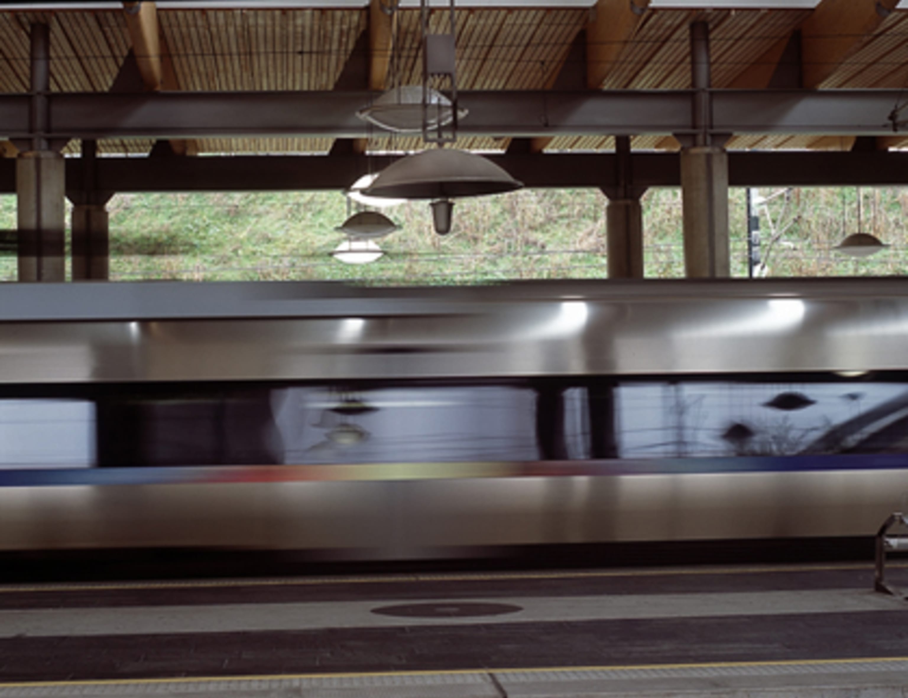 "Noen" By Anna Karin Rynander. Sound Shower At The Railway Station At Oslo Airport. Photo: Avinor / Knut Bry