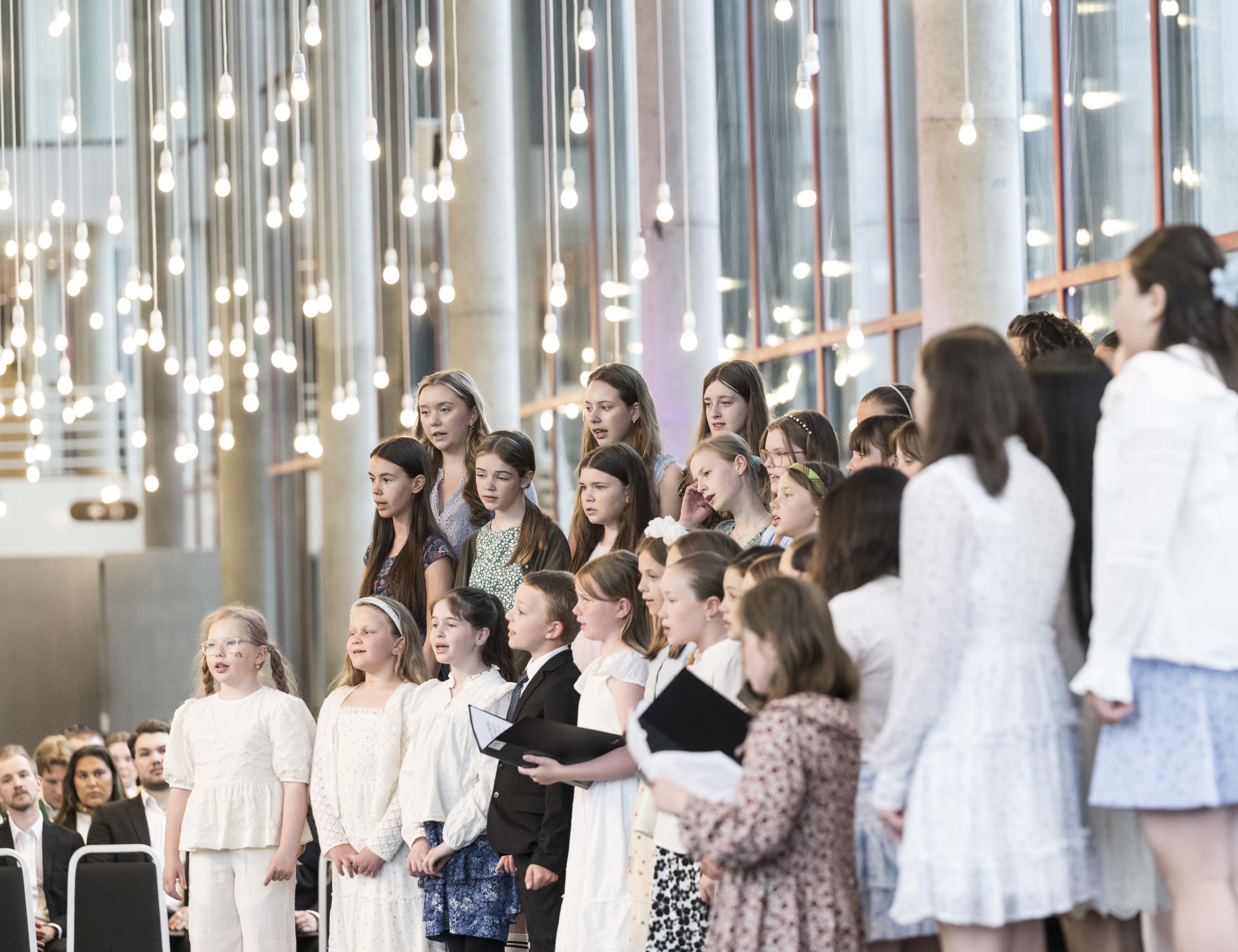 Bergen barnekorfestivals avslutningskonsert i Spissen 2025. Foto: Thor Brødreskift