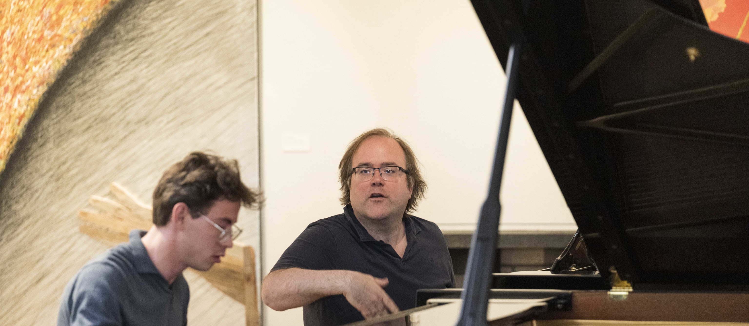 Mesterklasser m/Prof. Jiri Hlinka Klaverakademi. Foto: Thor Brødreskift