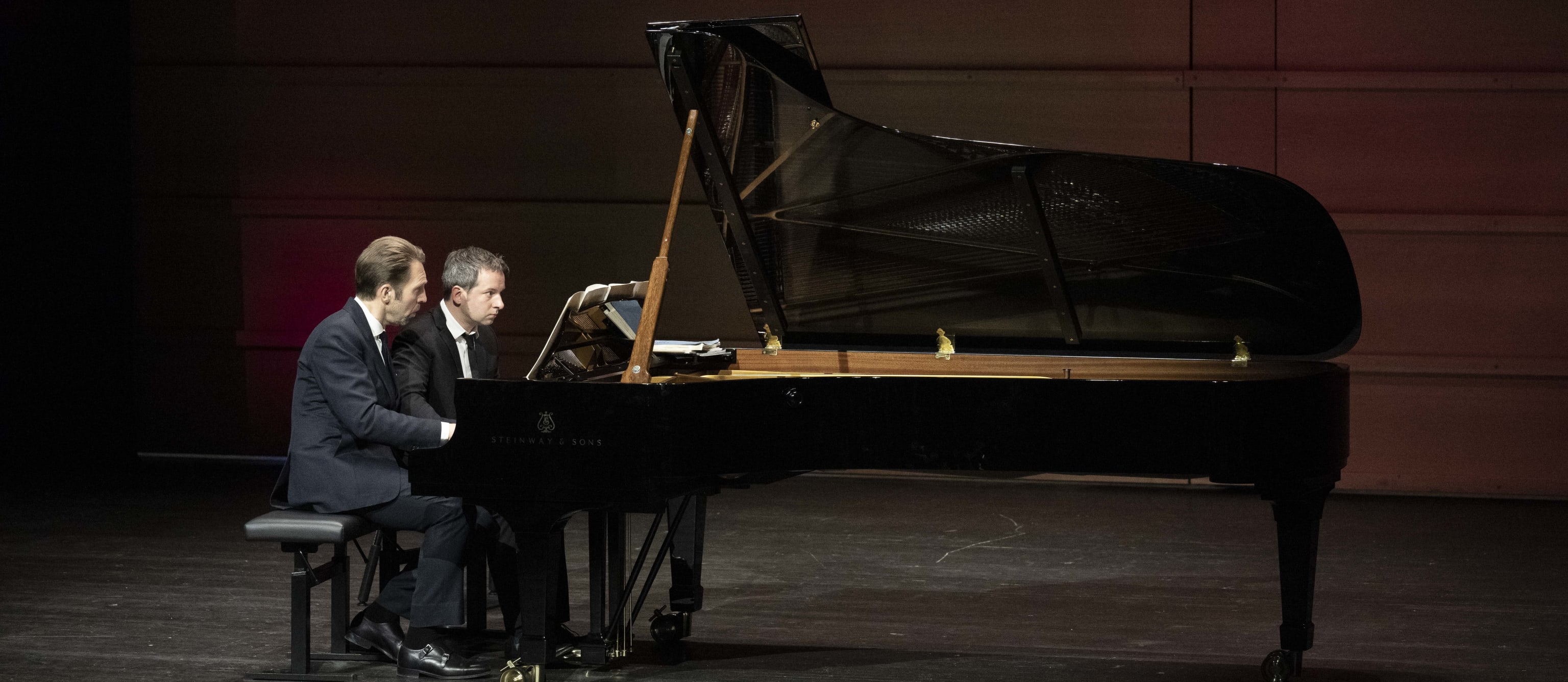 Leif Ove Andsnes & Bertrand Chamayou. Foto: Thor Brødreskift