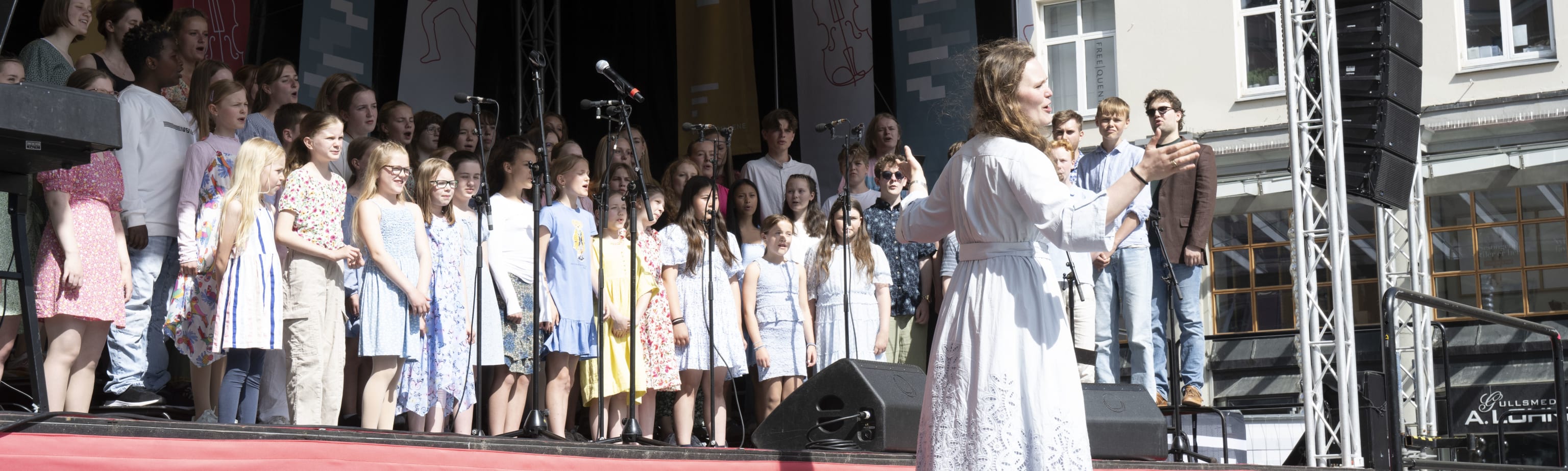 Bergen Barnekorfestivals avslutningskonsert. Foto: Thor Brødreskift