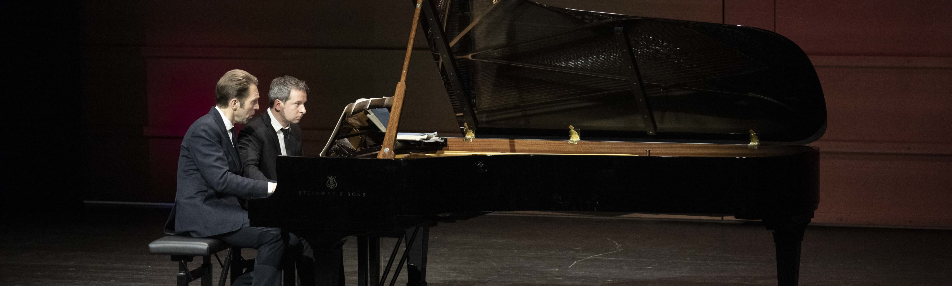 Leif Ove Andsnes & Bertrand Chamayou. Foto: Thor Brødreskift