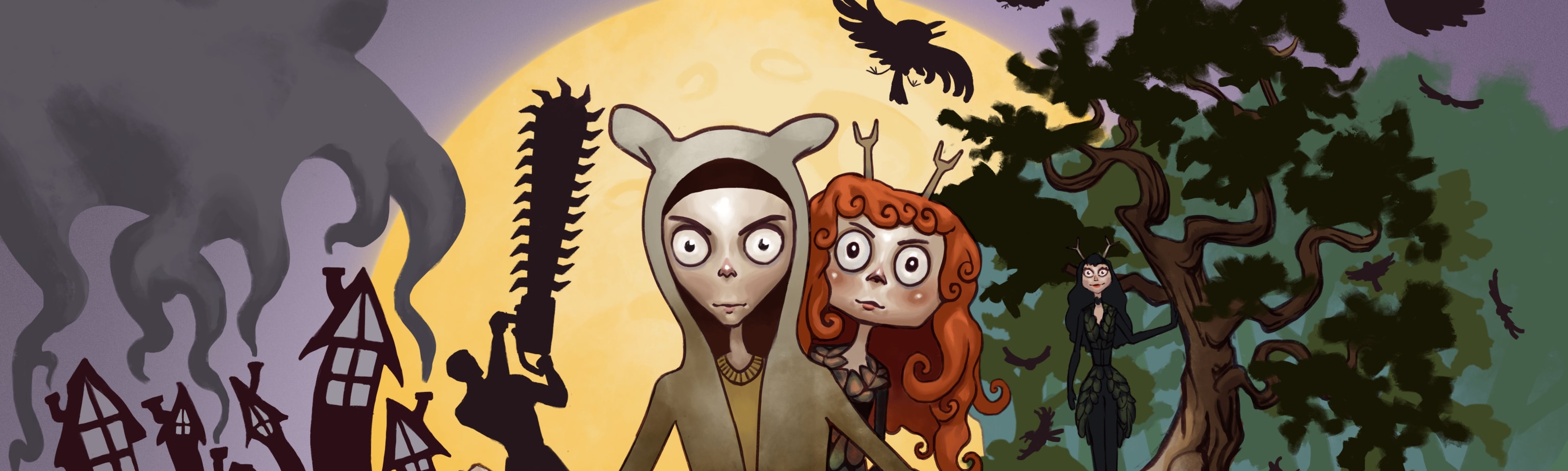 Nattfolket. Illustrasjon: Lukas Hauge Klemsdal