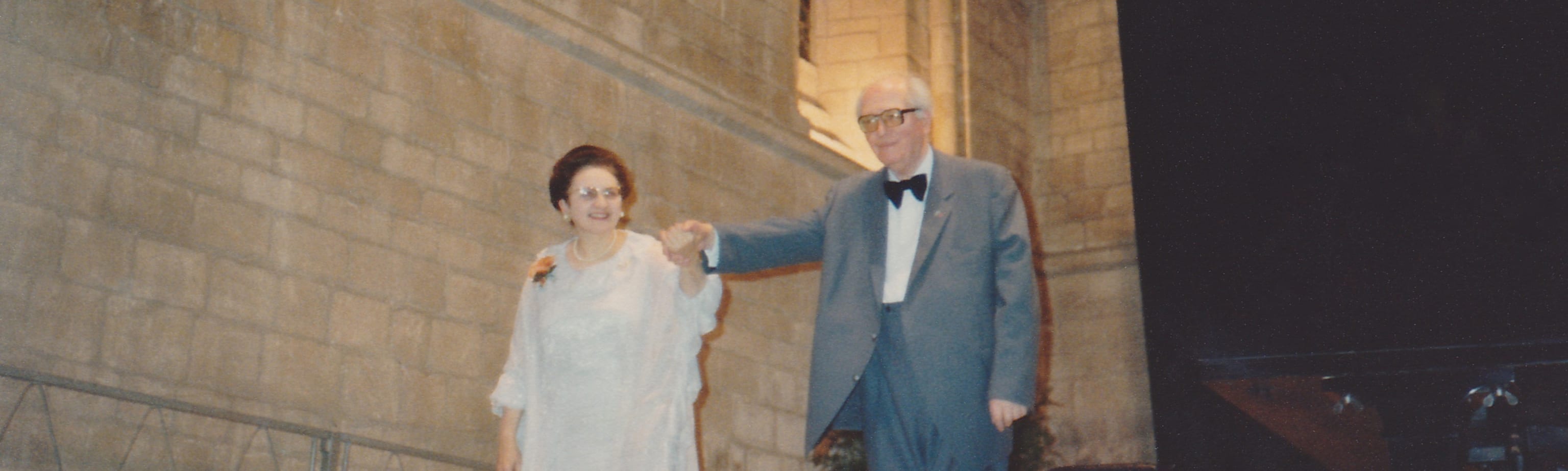 Yvonne Loriod og Olivier Messiaen i 1982.