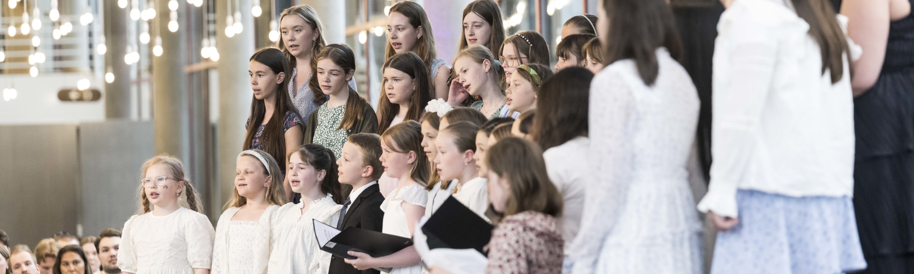 Bergen barnekorfestivals avslutningskonsert i Spissen 2025. Foto: Thor Brødreskift