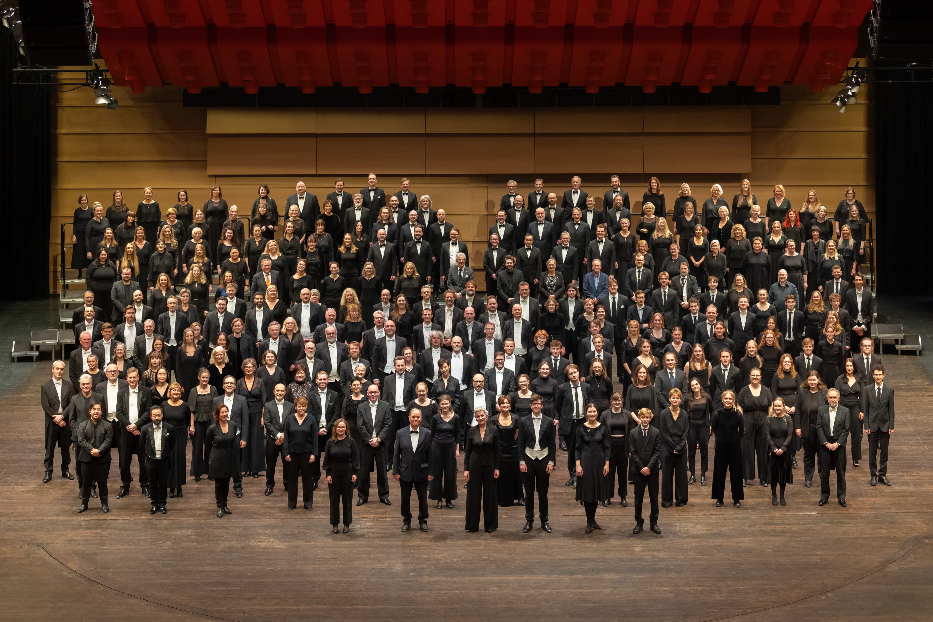 Bergen Filharmoniske Orkester, Bergen Filharmoniske Kor og Bergen Filhamroniske Ungdomsorkester. Foto: Lars Svenkerud